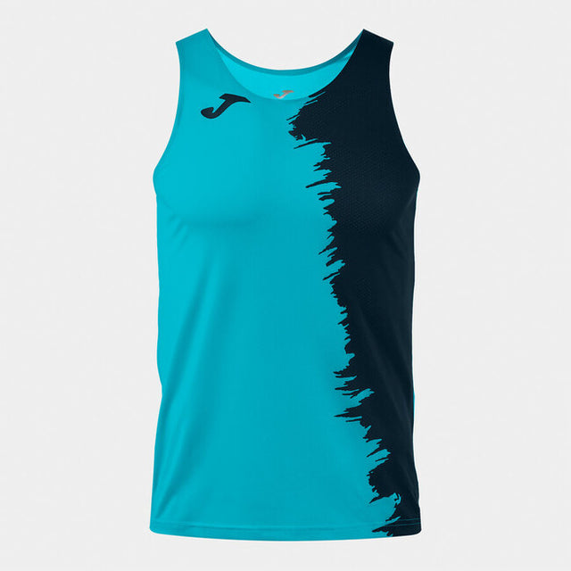 Majica CITY III TANK TOP temno mornarsko modra - fluo turkizna