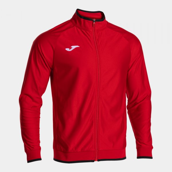 Zgornji del z zadrgo COMBI PREMIUM FULL ZIP SWEATSHIRT rdeča črna