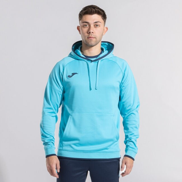 Zgornji del s kapuco COMBI PREMIUM HOODIE fluo turkizna
