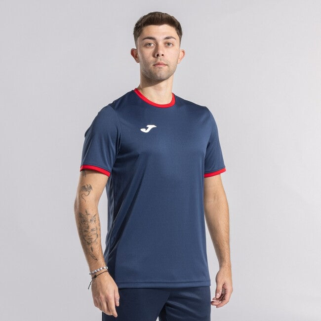 COMBI PREMIUM SHORT SLEEVE T-SHIRT NAVY BLUE RED NAVY-RED