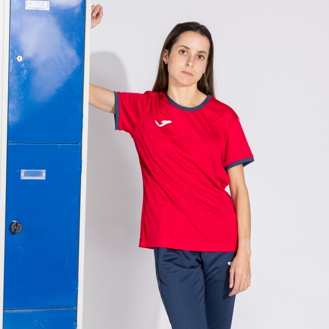 COMBI PREMIUM SHORT SLEEVE T-SHIRT RED NAVY BLUE RED-NAVY