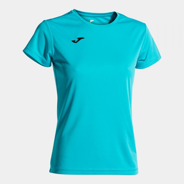 Ženski dres / majica COMBI WOMAN SHORT SLEEVE T-SHIRT fluo turkizna