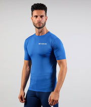 CORPUS 2 MAGLIA INTIMA  ELASTICA M/C AZZURRO