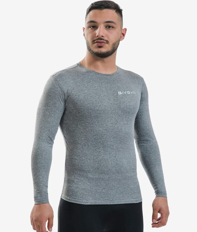 CORPUS 3 MAGLIA INTIMA ELASTICA M/L GRIGIO SCURO MELANGE
