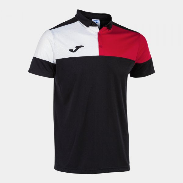 Polo majica CREW V SHORT SLEEVE POLO črno rdeče belo