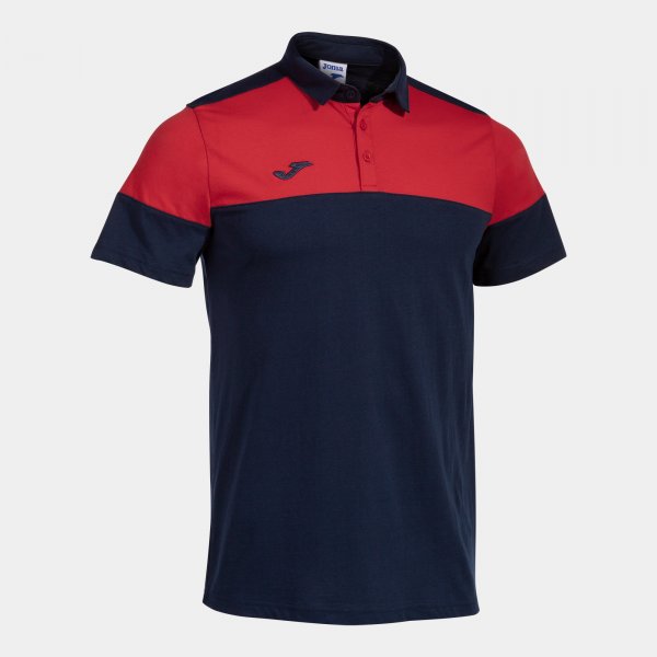 Polo majica CREW V SHORT SLEEVE POLO mornarsko modra rdeča