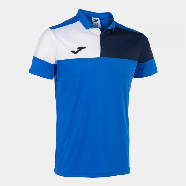 CREW V SHORT SLEEVE POLO ROYAL NAVY WHITE ROYAL
