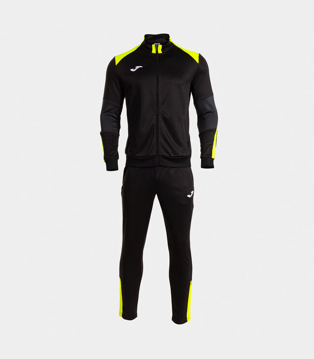 Komplet DANUBIO TRACKSUIT siva - črna fluorescentno rumena