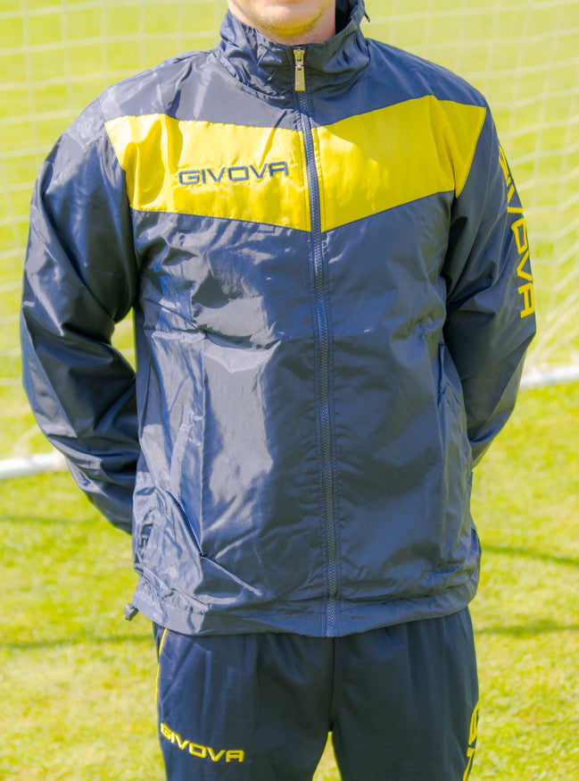 RAIN SCUDO CON MESH BLU/GIALLO