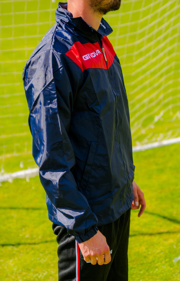 RAIN SCUDO CON MESH BLU/ROSSO