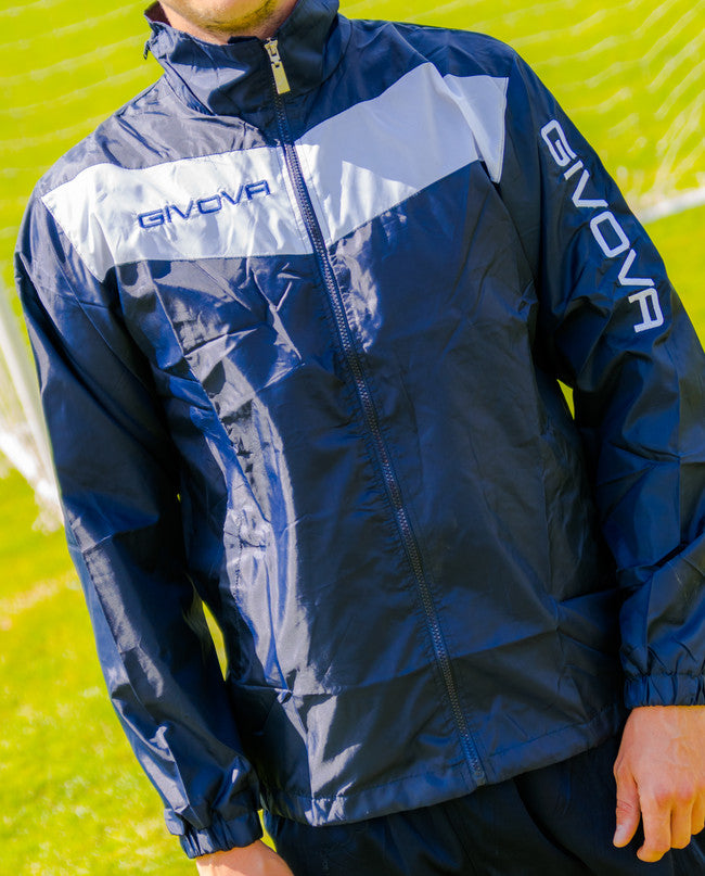 RAIN SCUDO CON MESH BLU/BIANCO