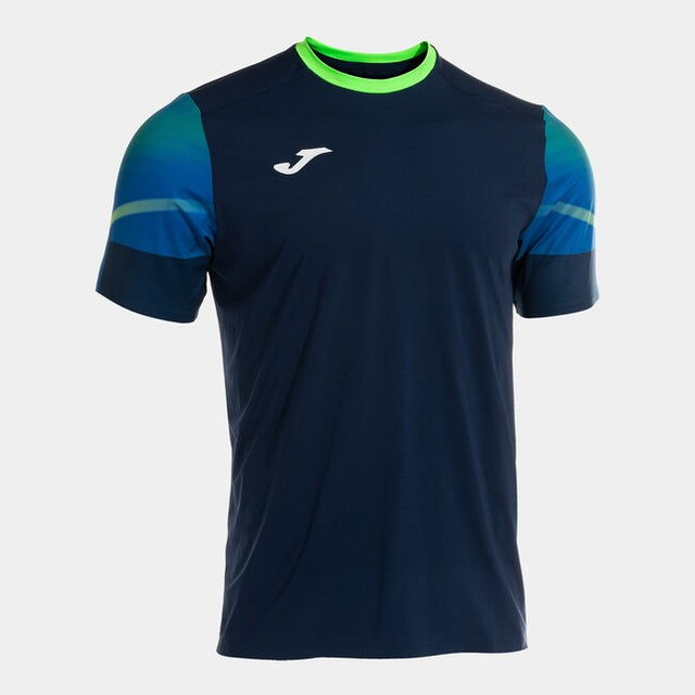 Tekaška majica ELITE XI SHORT SLEEVE T-SHIRT mornarsko modra fluorescentno zelena
