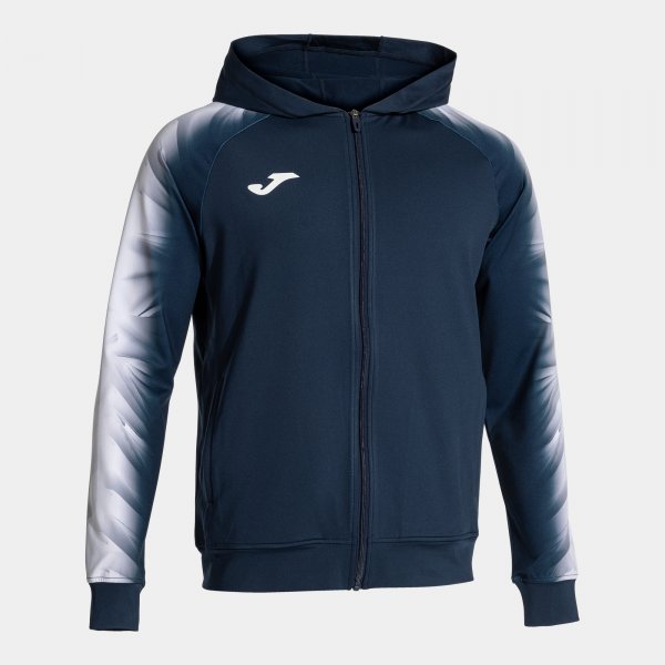 Zgornji del s kapuco ELITE XI ZIP-UP HOODIE mornarsko modra bela