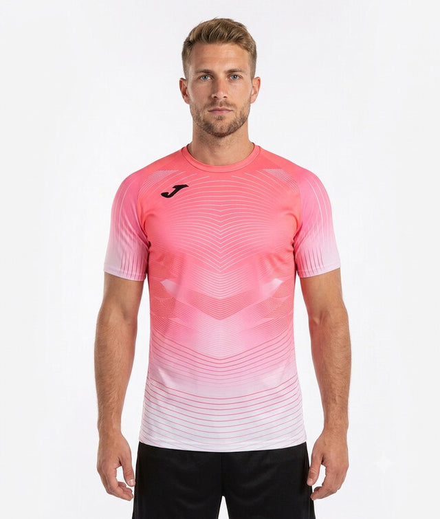 Majica ELITE XII SHORT SLEEVE T-SHIRT fluorescentno koralna rdeča