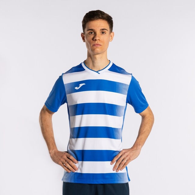Dres / majica EUROPA V SHORT SLEEVE T-SHIRT zelenomodra bela