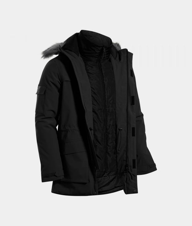Dežna jakna EXPLORER ANORAK črna