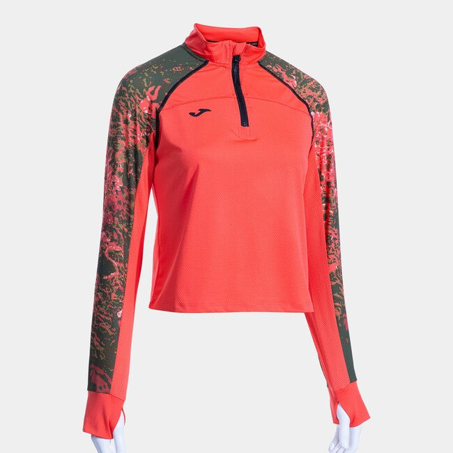 Ženska zgornji del EXPLORER III SWEATSHIRT koralno rdeča