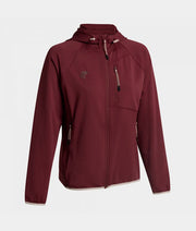 Ženska zgornji del EXPLORER ZIP-UP HOODIE rdeča