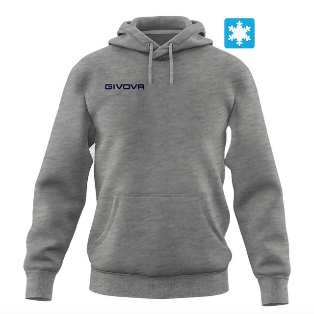 Zgornji del s kapuco FELPA CON CAPPUCCIO NEW temno siva