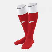 FOOTBALL SOCKS CALCIO 24 BLACK -PACK 4- RED-WHITE