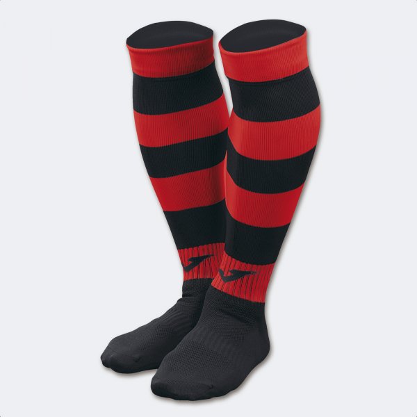 Štucne / nogavice ZEBRA II MID-CALF FOOTBALL SOCKS (4 PCS) črno rdeča