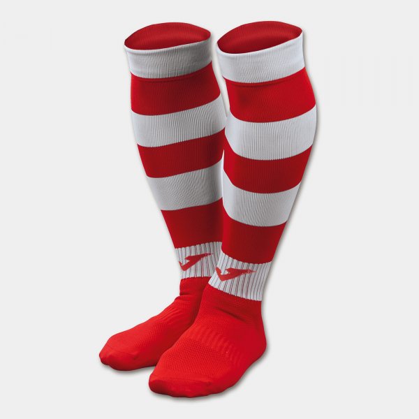 Štucne / nogavice ZEBRA II MID-CALF FOOTBALL SOCKS (4 PCS) rdeča bela