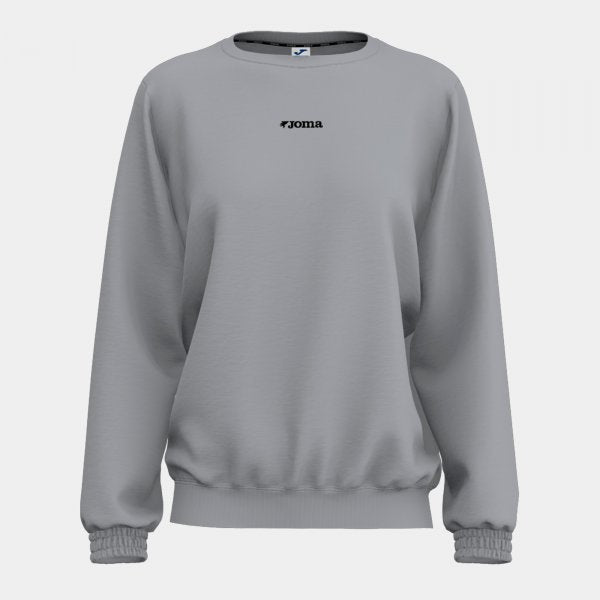 Ženski zgornji del SWEATSHIRT siva fluorescentno oranžna
