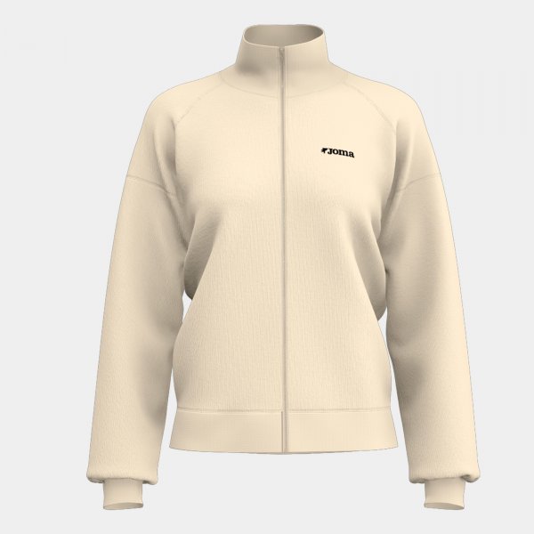 Ženski zgornji del s kapuco AGUILA ZIP-UP HOODIE bež