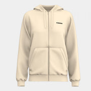 Ženski zgornji del s kapuco ZIP-UP HOODIE bež
