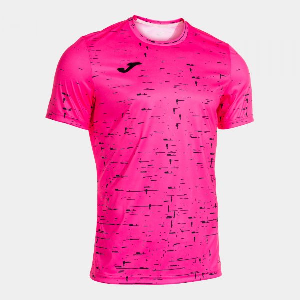 Kratka majica PRO TEAM SHORT SLEEVE T-SHIRT fluo roza črna