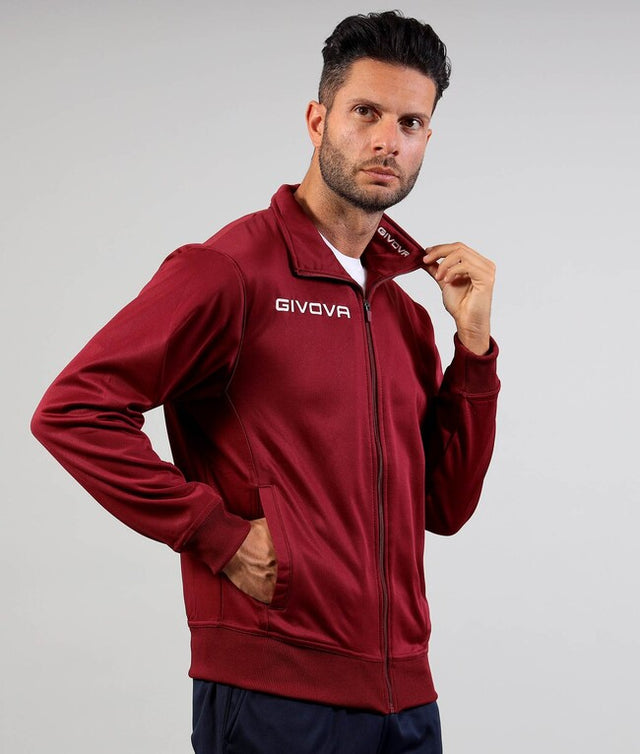 Zgornji del GIACCA POLARFLEECE MONO 500 granatno rdeča - temno rdeča