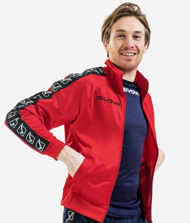GIACCA TRICOT BAND ROSSO