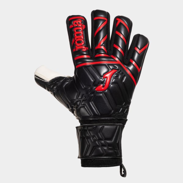 GK PRO GOALKEEPER GLOVES BLACK RED BLACK-RED