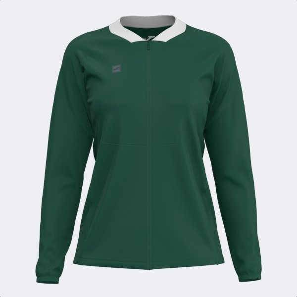 Ženska zgornji del GOLF FULL ZIP SWEATSHIRT zelena