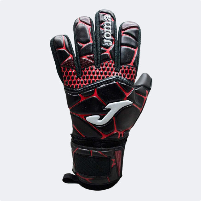GK- PRO GOALKEEPER GLOVES BLACK RED BLACK-RED