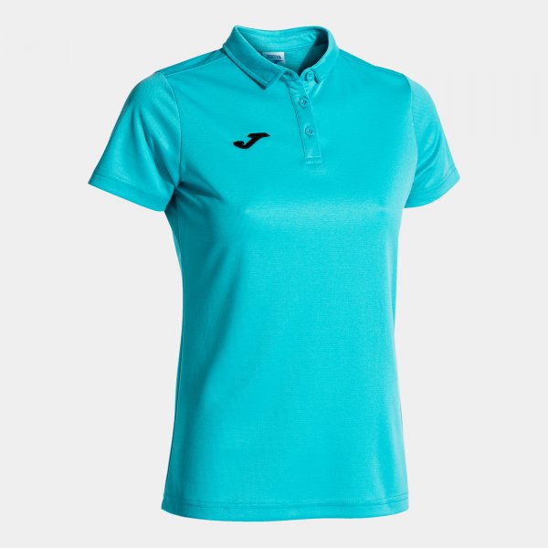 HOBBY SHORT SLEEVE POLO FLUOR TURQUOISE FLUOR TURQUOISE