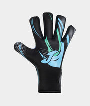 Vratarske rokavice HUNTER GOALKEEPER GLOVES črno turkizna