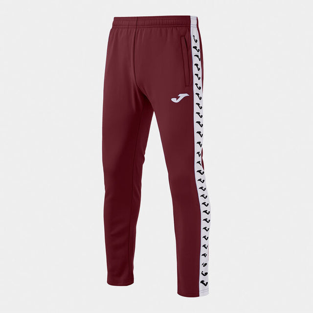 Hlače ICONO LONG PANTS temna vinsko rdeča