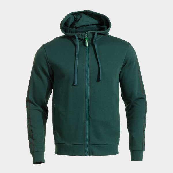 Zgornji del s kapuco ICONO STREET ZIP-UP HOODIE zelena črna