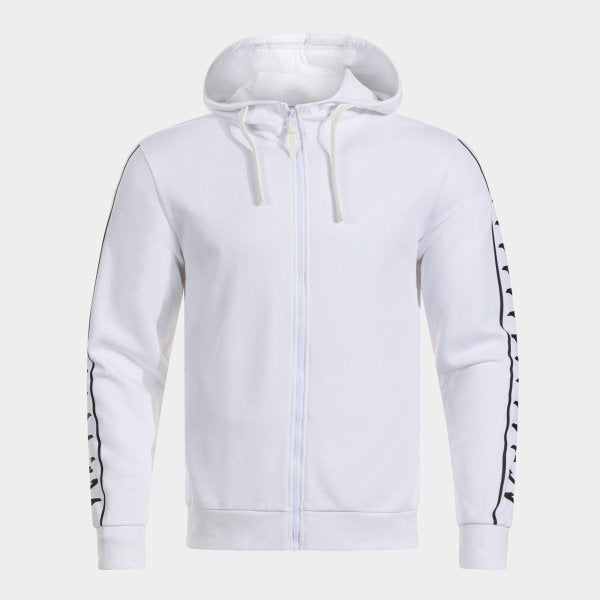 Zgornji del s kapuco ICONO STREET ZIP-UP HOODIE bela črna