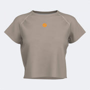 Ženske majica INDOOR GYM SHORT SLEEVE T-SHIRT oranžna - bež