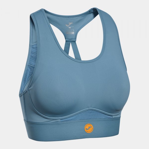 Ženske spodnje perilo INDOOR GYM SPORT BRA modra-oranžna - cian