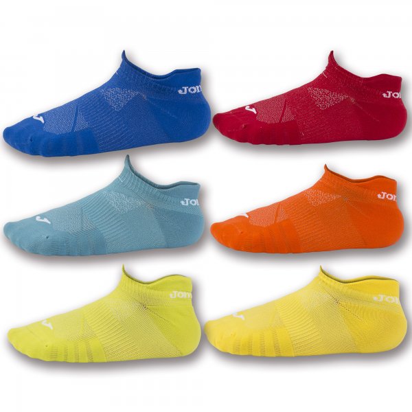 INV SOCKS 2ROY-ORA-GRE-RED-YEL-GREY -PACK 12- WHITE