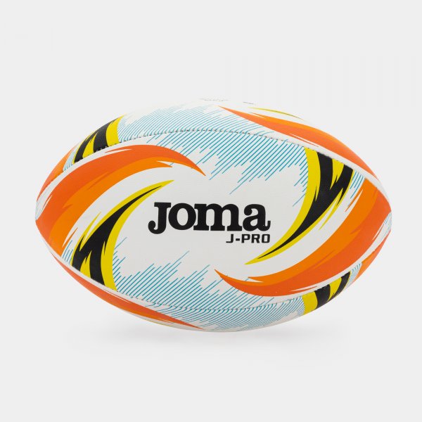 Ragbi žoga J-PRO RUGBY BALL bela pomaranča
