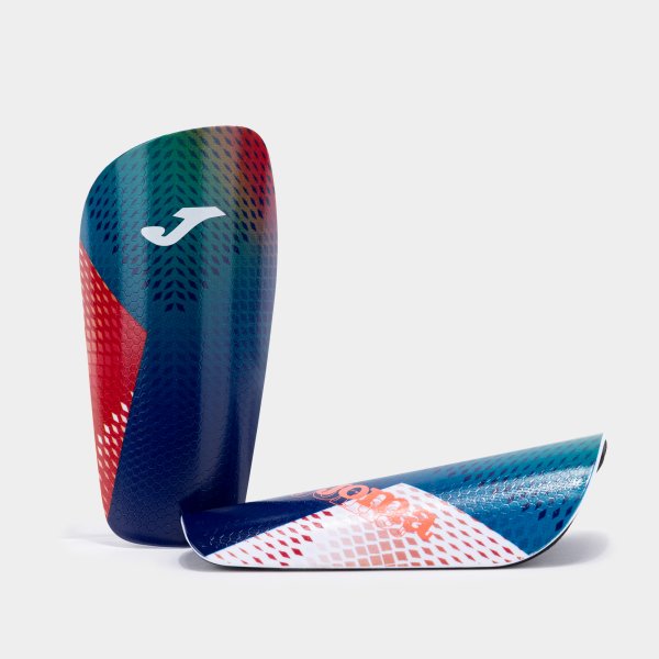 Ščitniki J-PRO SHIN GUARDS BLUE FLUOR CORAL cian
