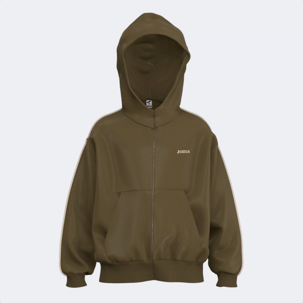 Zgornji del JOMA KIDS ZIP-UP HOODIE rjava