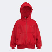 Zgornji del JOMA KIDS ZIP-UP HOODIE rdeča