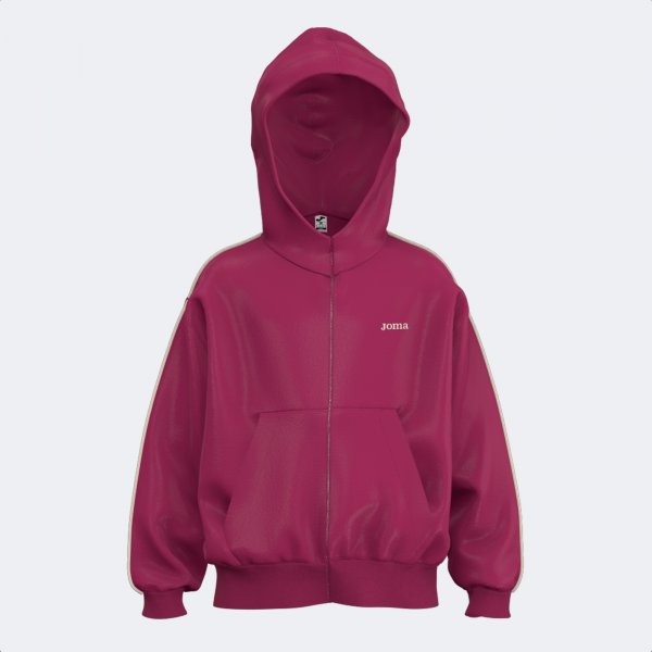 Zgornji del JOMA KIDS ZIP-UP HOODIE vijolična