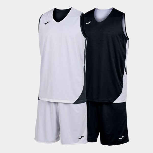 Košarkarski komplet KANSAS TWO-PIECE SET črno bela