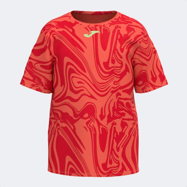 Kratka majica KIDS CAMP SHORT SLEEVE T-SHIRT koralno rdeča